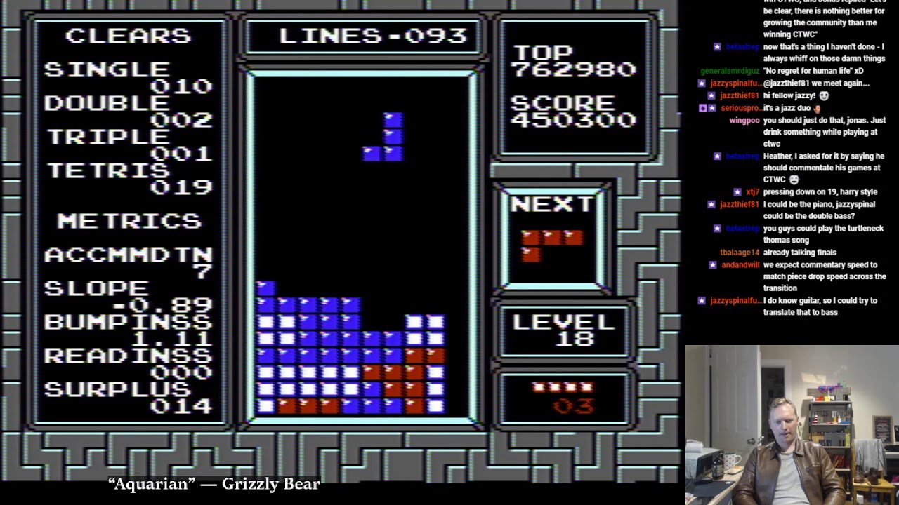 Jonas Neubauer commentates his own Tetris game