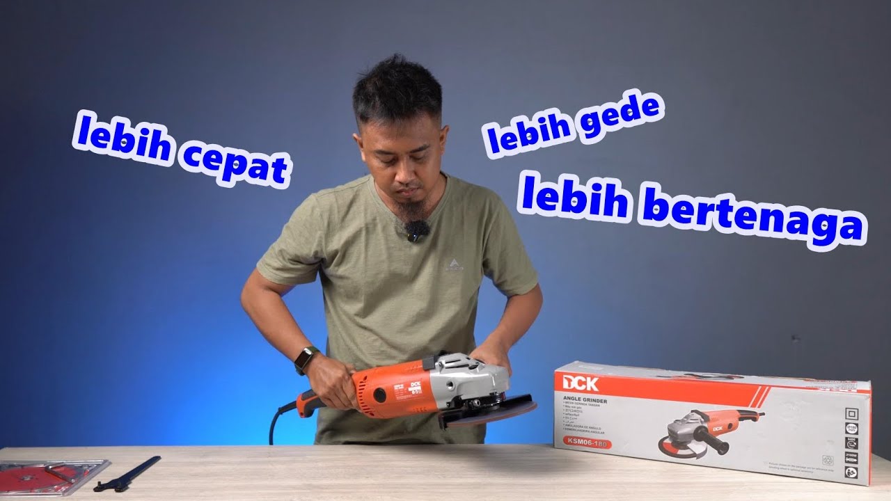 4 inch kekecilan?? pakai yg 7 inch lebih cepat & gk buang-buang waktu! - DCK KSM06-180 ANGLE GRINDER