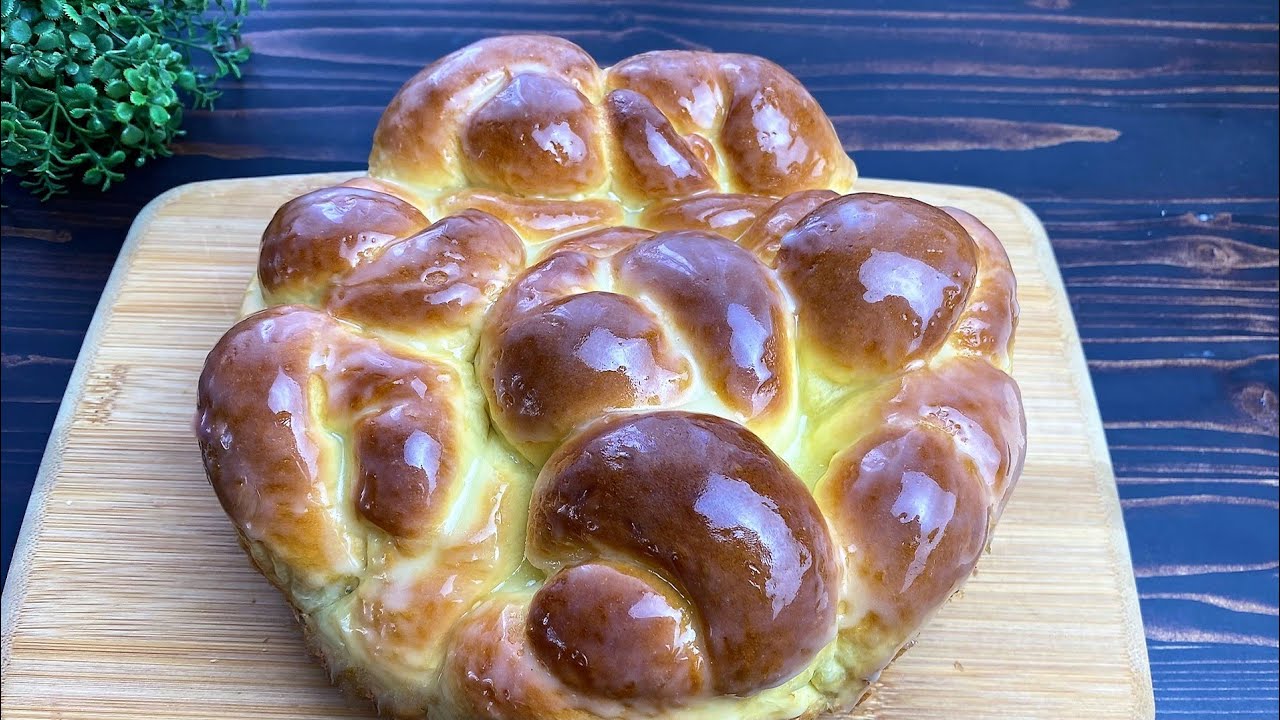 Такого пышного хлеба со сгущенкой вы еще не видели! Мягкие, как облака! вкусно