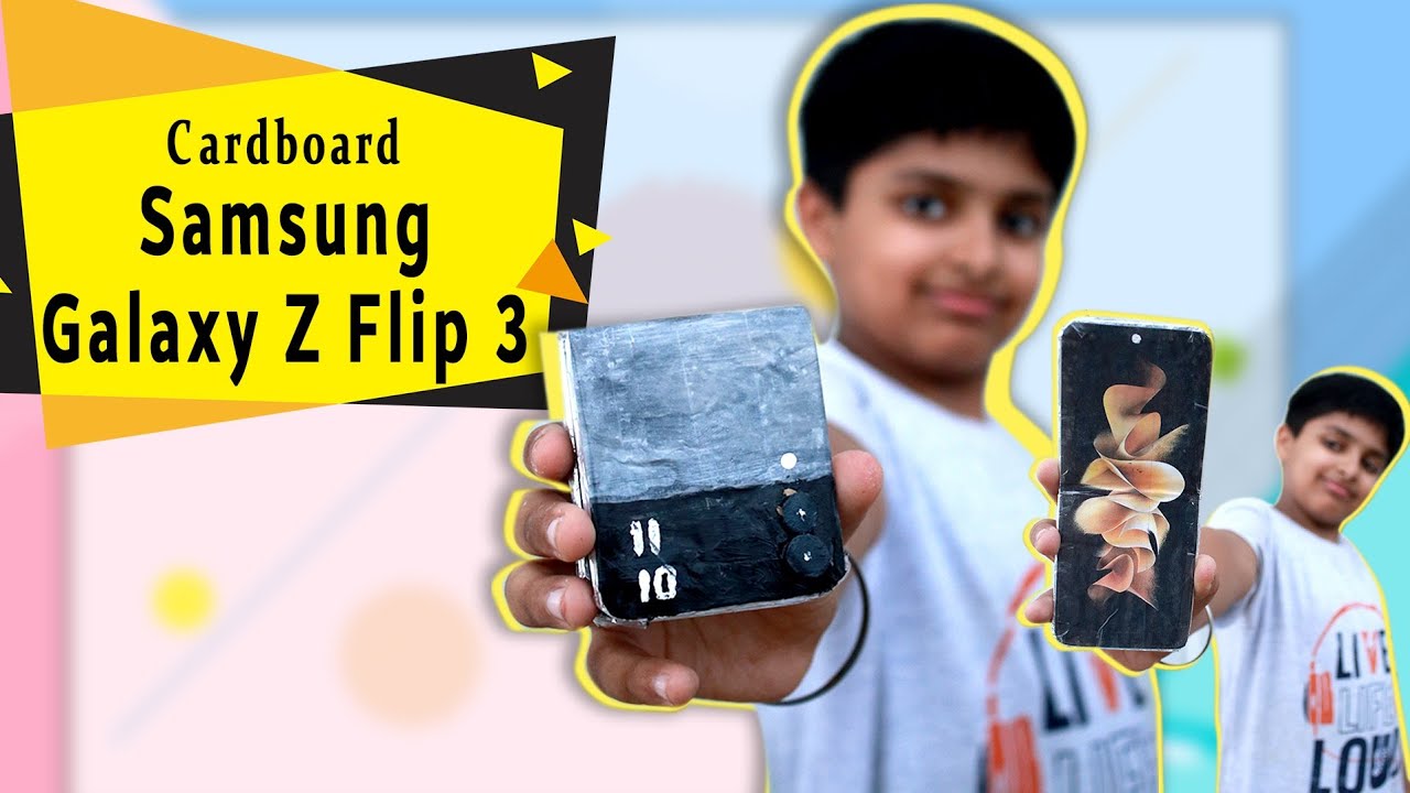 How to make Samsung Galaxy Z Flip 3 Phone with Cardboard | DIY Samsung Galaxy Fold Phone in Hindi