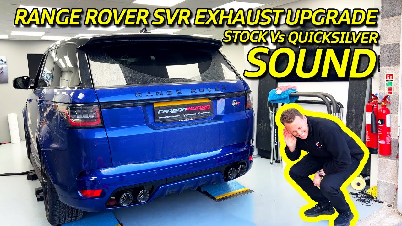 Range Rover SVR Quicksilver Exhaust Upgrade - Before & After Sound!