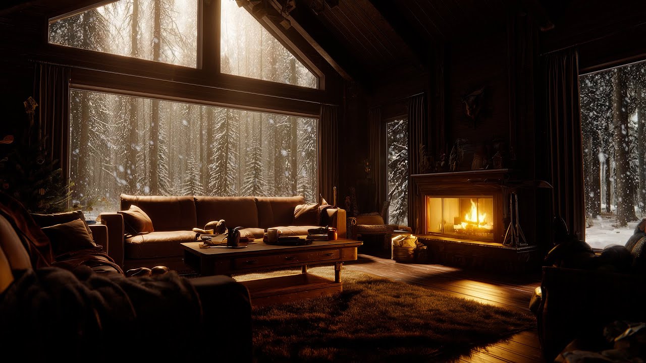 Nevasca e lareira num sótão aconchegante de inverno | Sono profundo, da Insomnia