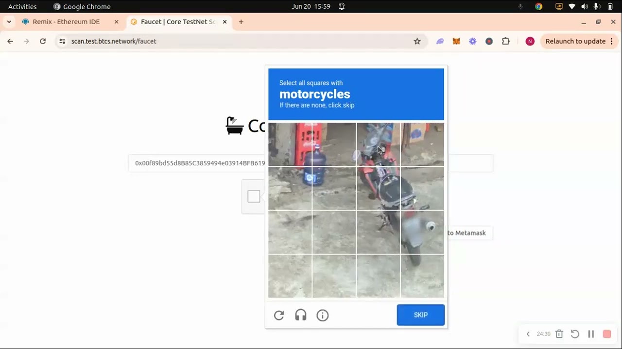 Writing and Deploying Your First Contract on CORE testnet
