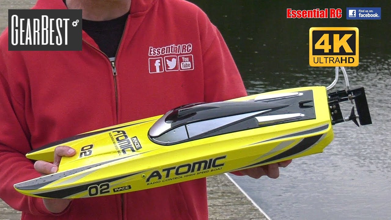 VolantexRC V729 ATOMIC ready-to-run BRUSHLESS RC Racing Boat: ESSENTIAL RC DRIVE TEST [*UltraHD/4K*]