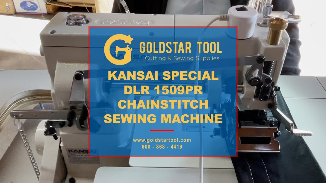 Product Showcase - Kansai DLR 1509PR Chainstitch Sewing Machine - Goldstartool.com - 800-868-4419