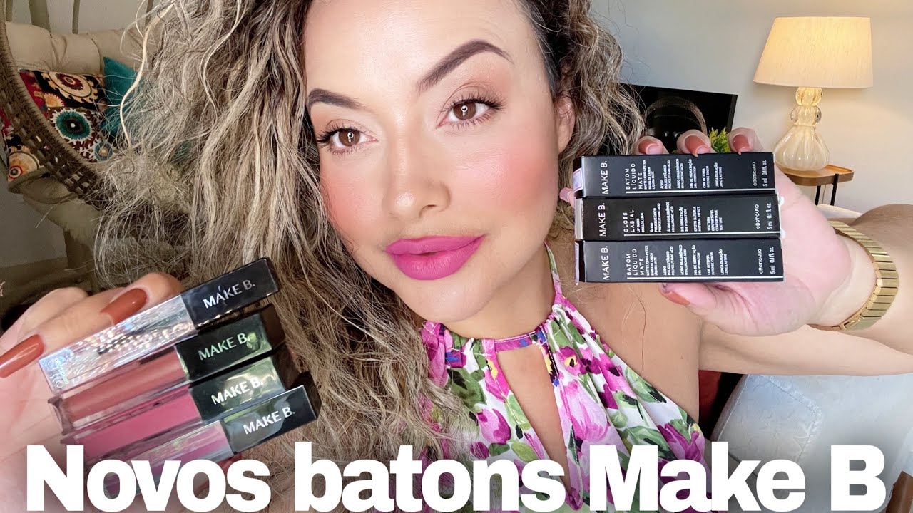 Testando os novos gloss e Batons Matte Make B. - O Boticário
