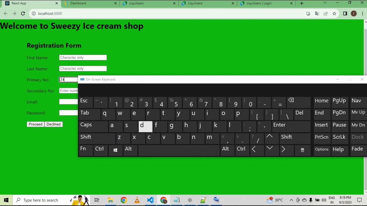 #6 How to apply condition in text box in React JS