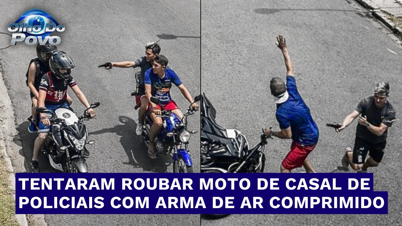 Casal de policiais reage a tentativa de roubo e inverte o jogo rapidamente