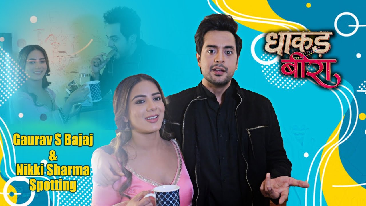 Dhaakad Beera Stars Gaurav Bajaj & Nikki Sharma Spotted Sharing Candid Bonding Time On-Set Vibes !