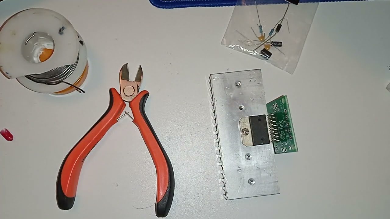 Assembling the OKY 3462-9-2 amplifier kit with TDA7297 chip and SFT 9718 board