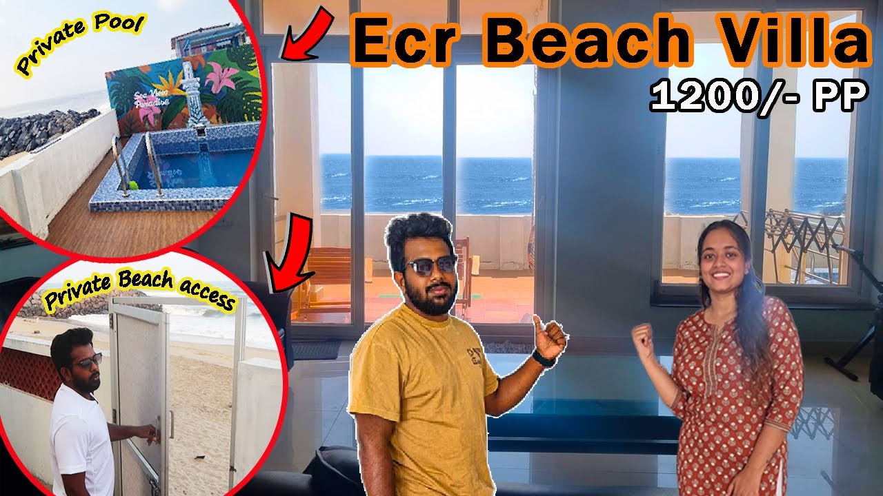 Beach Villa in chennai | Budget friendly resort | Ecr  villa | SD VLOGS #hosted #couplevlogs #diml