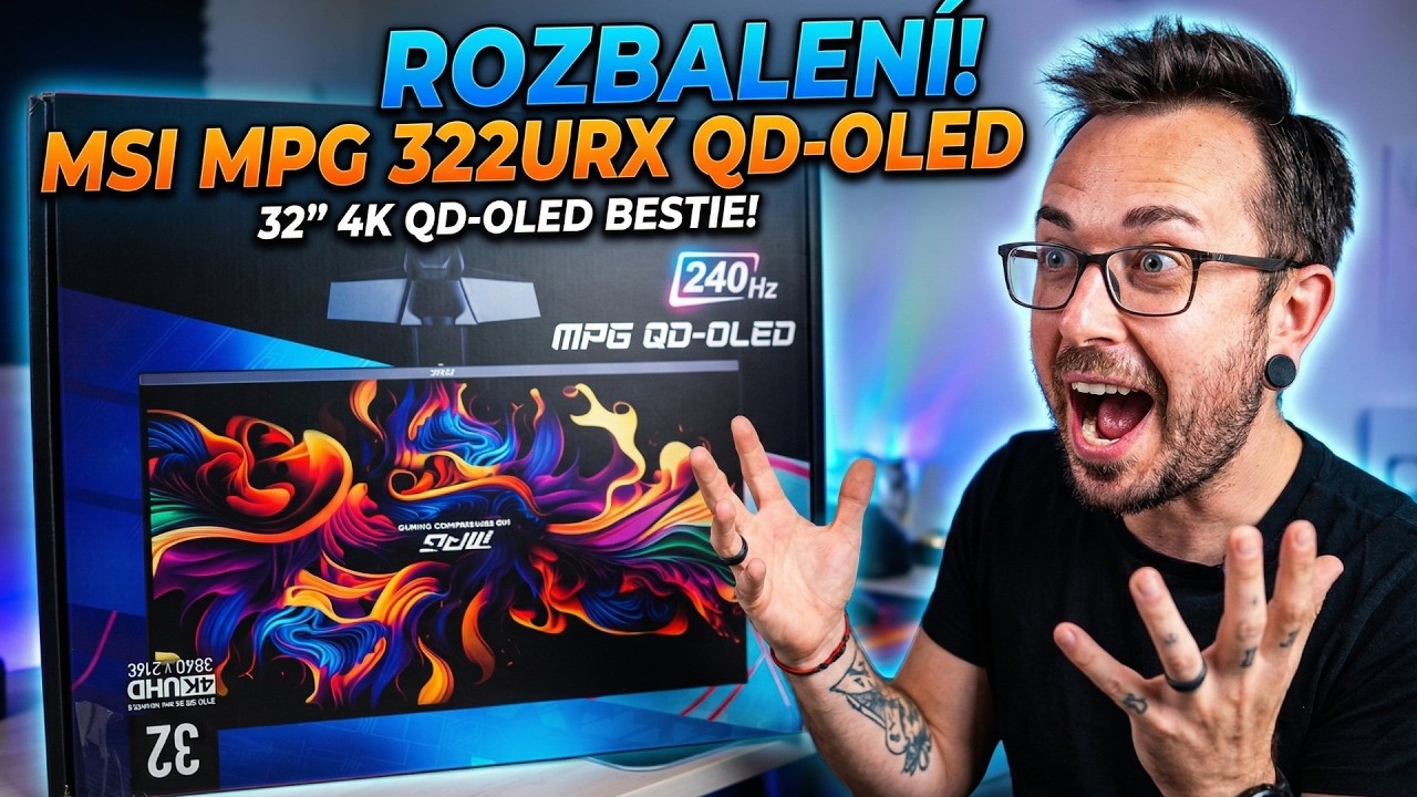 Rozbalen&iacute; obř&iacute;ho 4k OLED monitoru 🤯. MSI MPG 322URX QD-OLED 🖥️