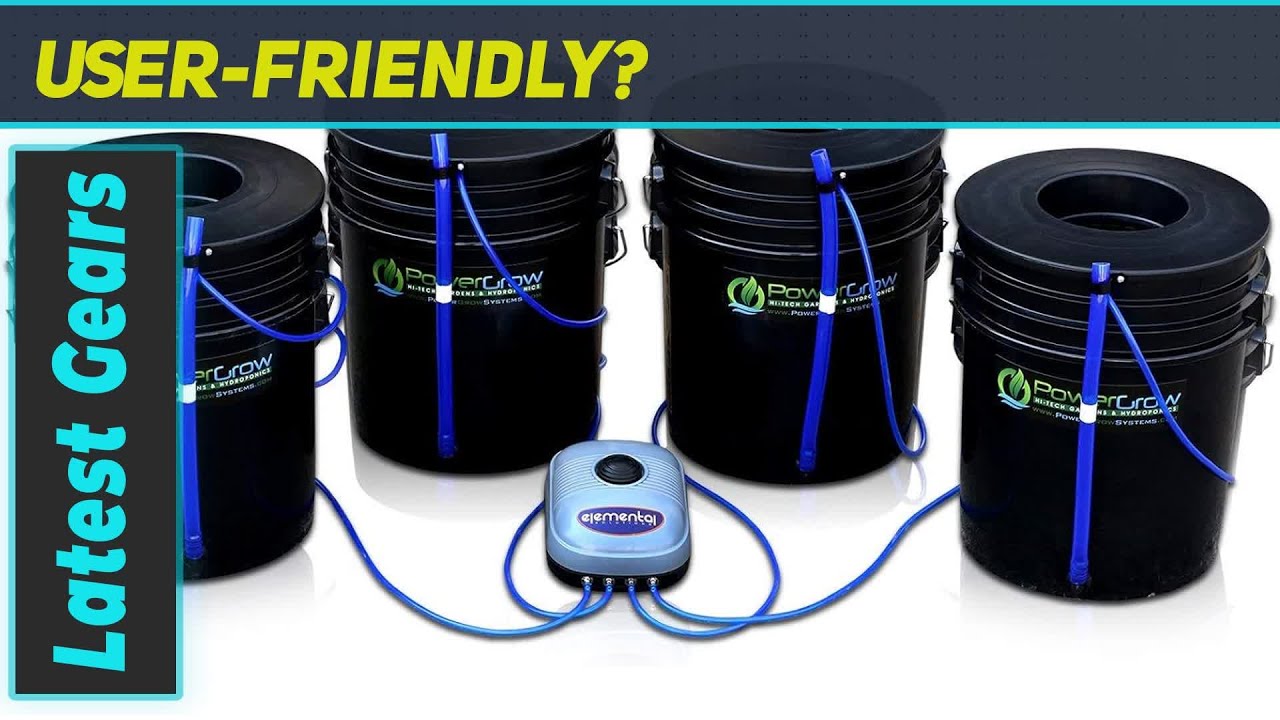 Deep Water Culture Hydroponic Bubbler Bucket Kit by PowerGrow Best Indoor Growing System