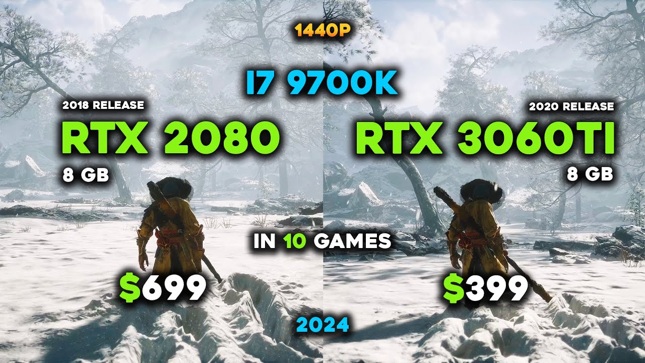 RTX 2080 VS RTX 3060Ti in 10 Games | 2024 Benchmark Comparison | 1440p