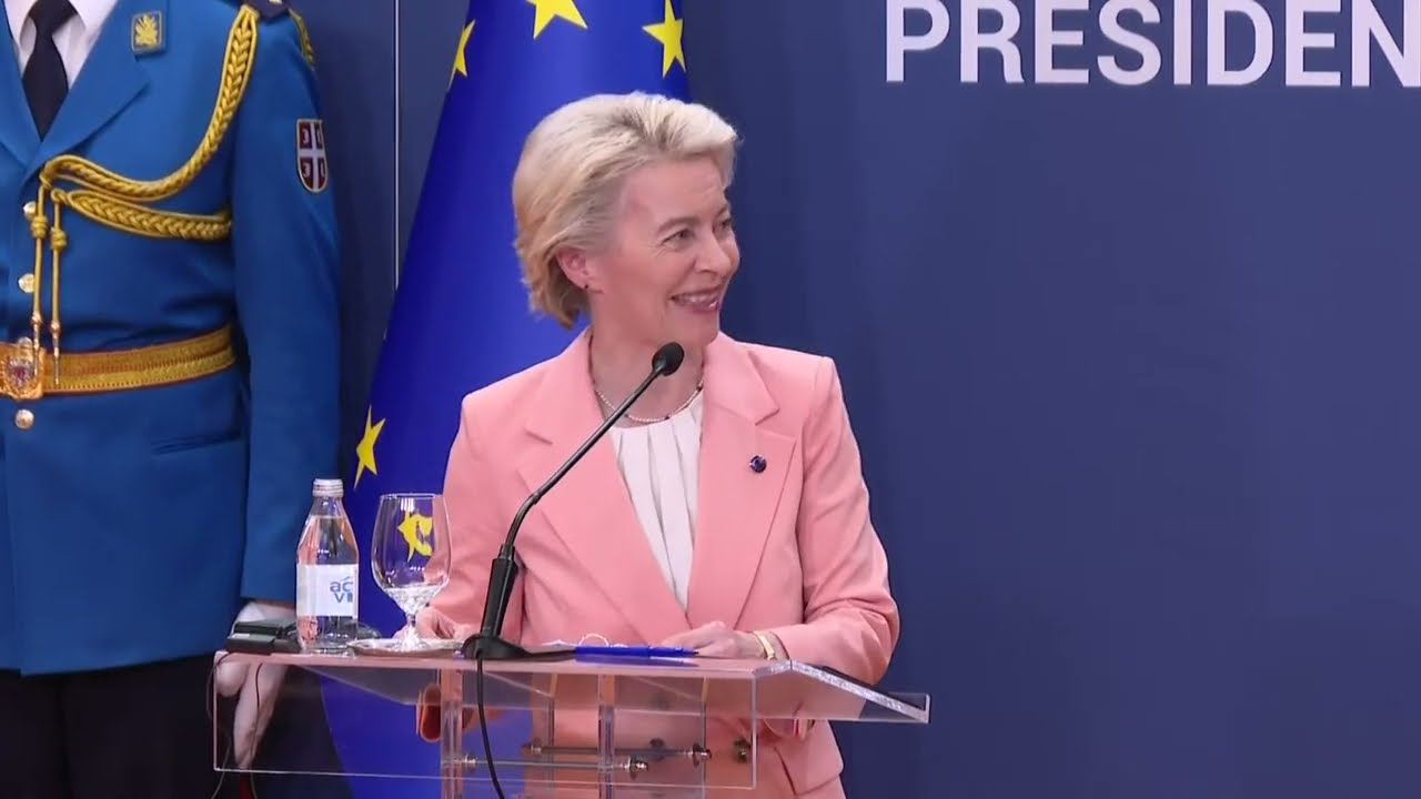 European Commission President Ursula von der LEYEN Western Balkans tour (Serbia)