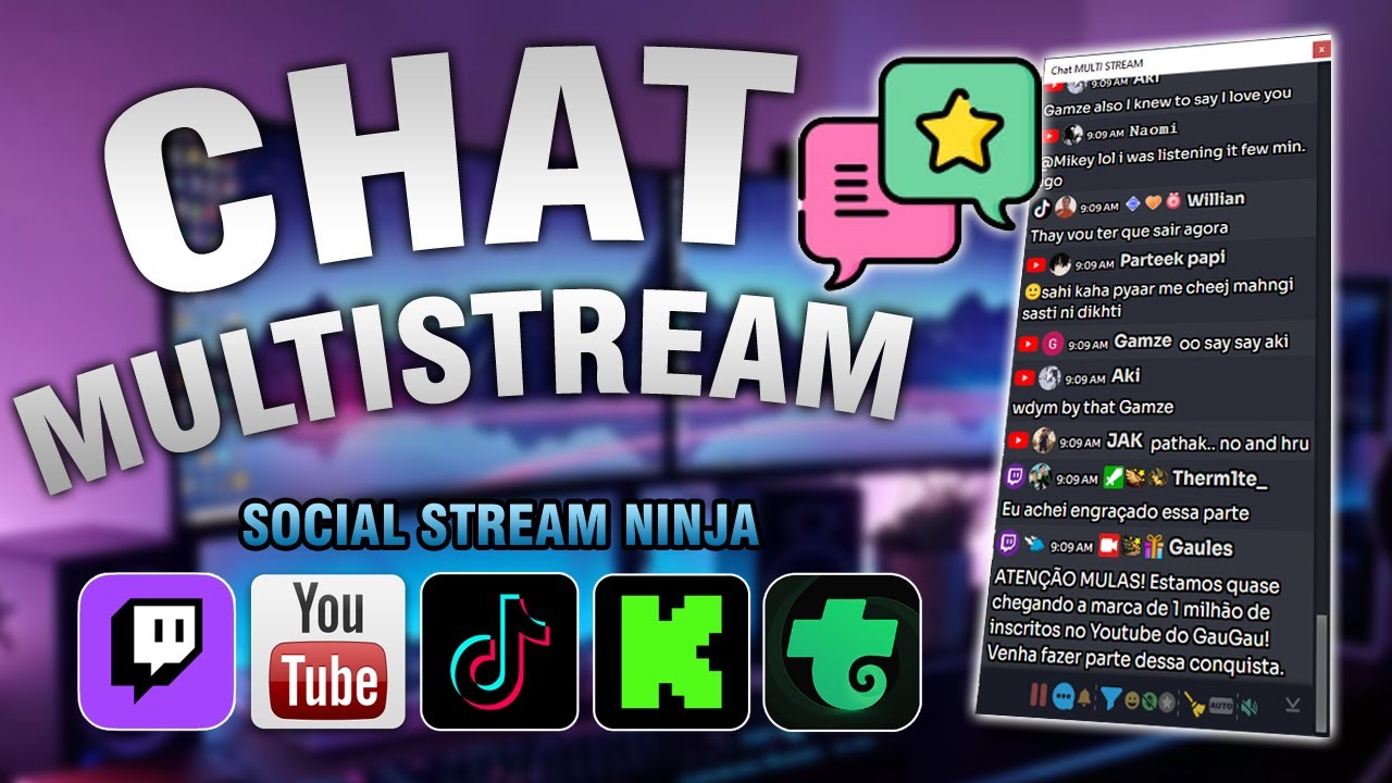CONFIGURE seu CHAT MULTISTREAM em Minutos com Social Stream Ninja (TikTok, Kick, Youtube, Twitch...)