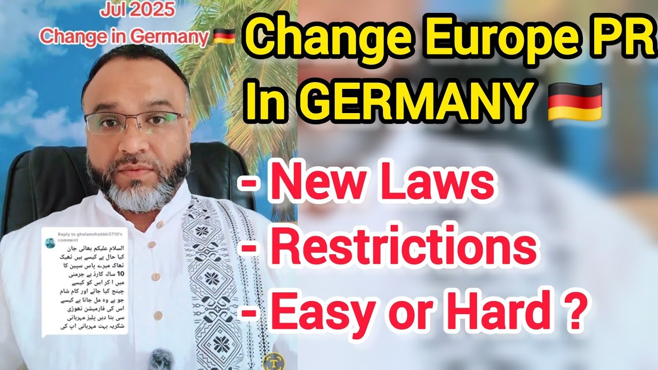 JUL 25 - Change your Europe Permanent Resident Card in Germany .