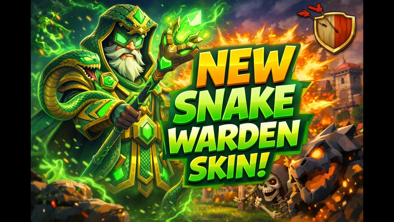 Clash Of Clans New Snake Warden Skin