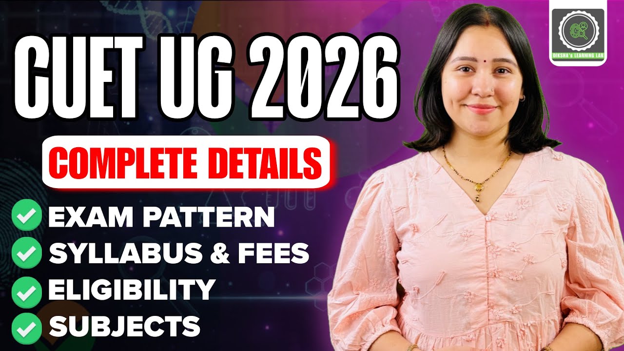 CUET UG 2026 Application Forms Out I NTA Official Notification I Forensic Science I Diksha Sharma