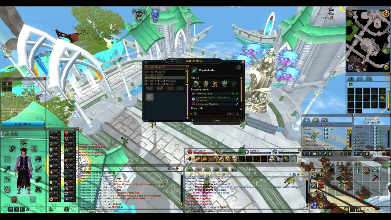 Runescape - Crystal Pickaxe: Achieved.