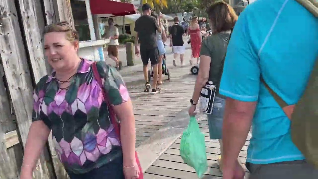 World famous key west boardwalk.  Guess where we stopped for dinner ??