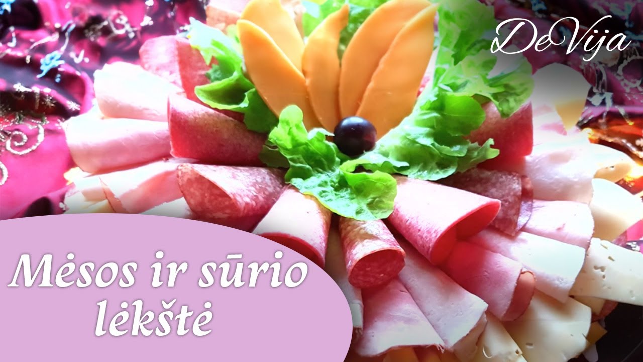 Mėsos ir sūrio lėkštė* Šventiniai patiekalai #DeVija
