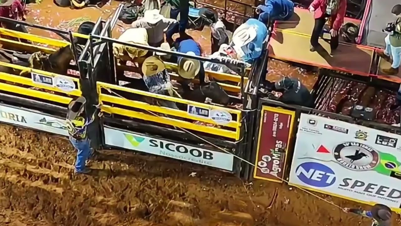 A emoção arena do rodeios