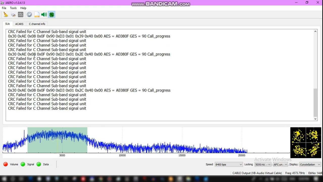 Inmarsat AERO C-Channel Voice Decoding using #SDR and JAERO