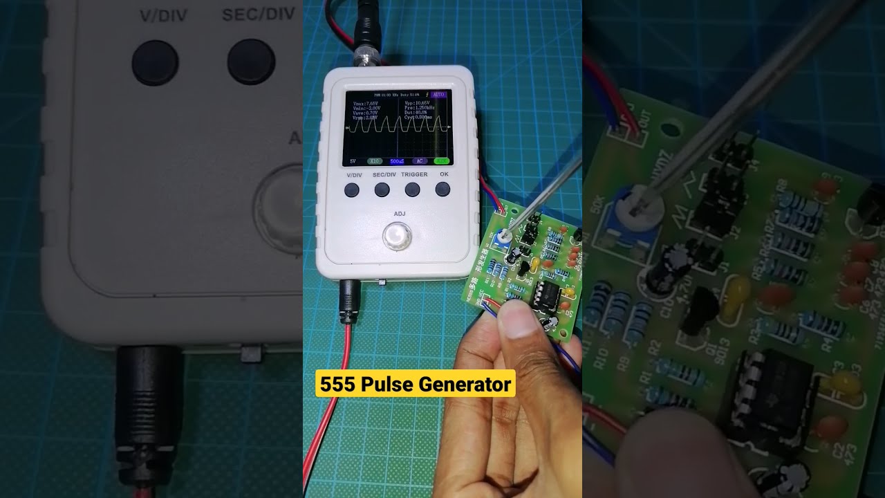 ne555 pulse generator 😍 #diy #ne555