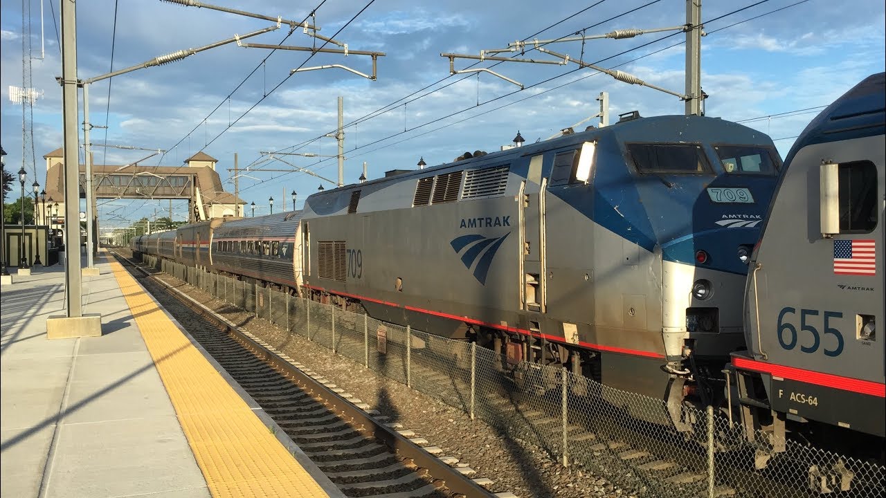 RARE Amtrak 66 with P32AC-DM #709