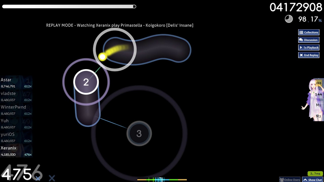 osu! | Xeranix play Primastella - Koigokoro [Delis' Insane] *FULL COMBO*