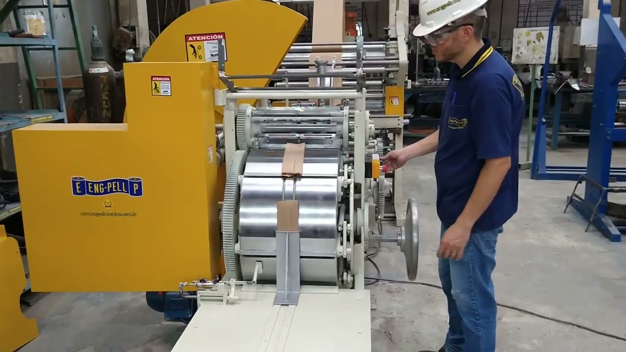 vídeo instrutivo de cómo ligar e rodar máquina de saco Eng-Pell em espanhol