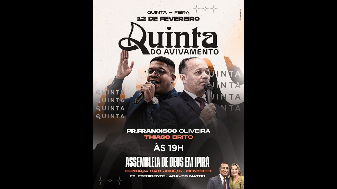 Assembleia de Deus Ipirá | Quinta do Avivamento | 12/02/2026