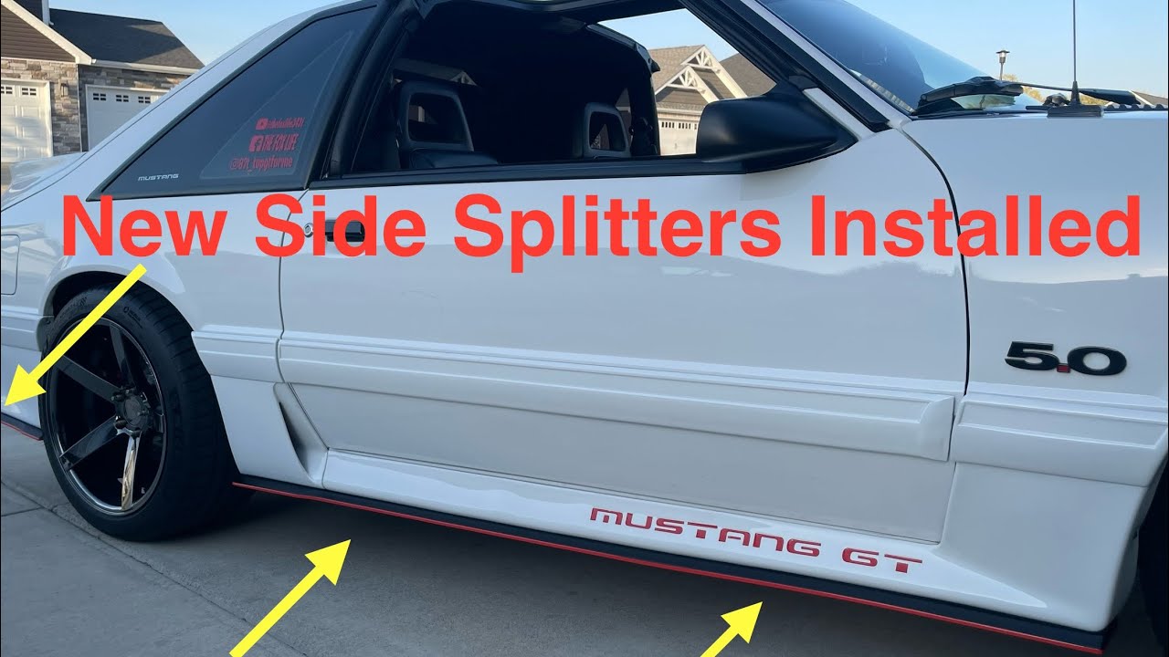 Installing Maker’s Garage Side Splitters on My 1987 Foxbody Mustang
