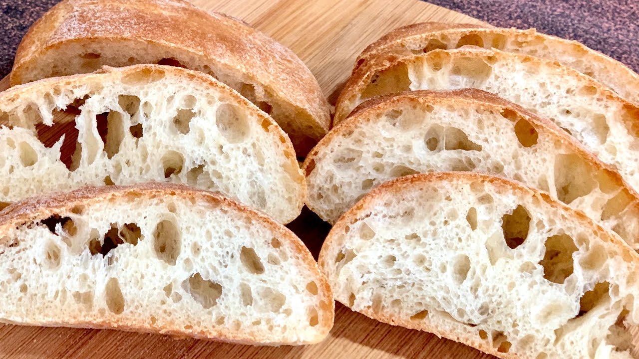 Чабата/чиабата - много е лесно, вижте! / Чиабатта - легко и минимум продуктов. Не верите?
