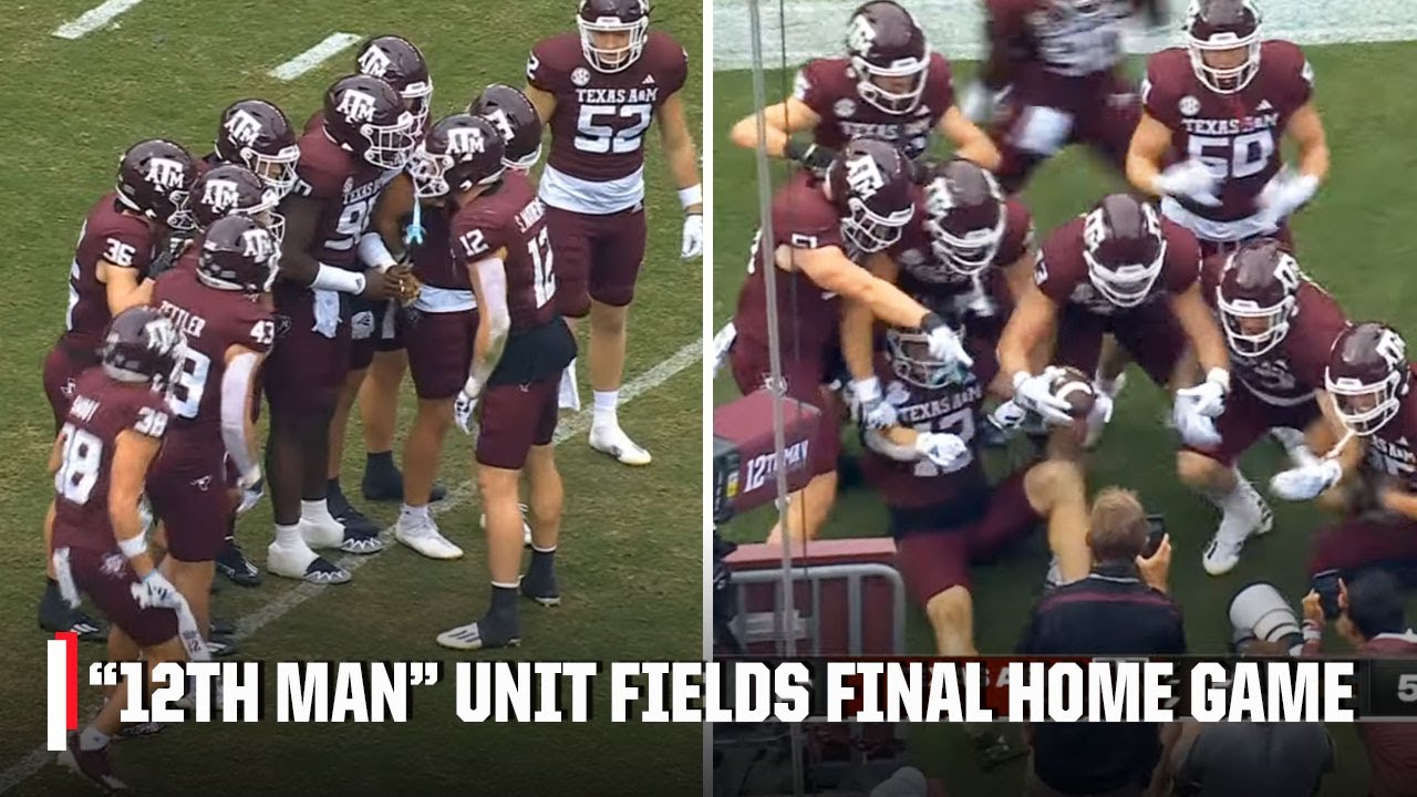 A SPECIAL MOMENT 🙏 Texas A&M fields all walk-on kickoff team on senior night | ESPN College Football