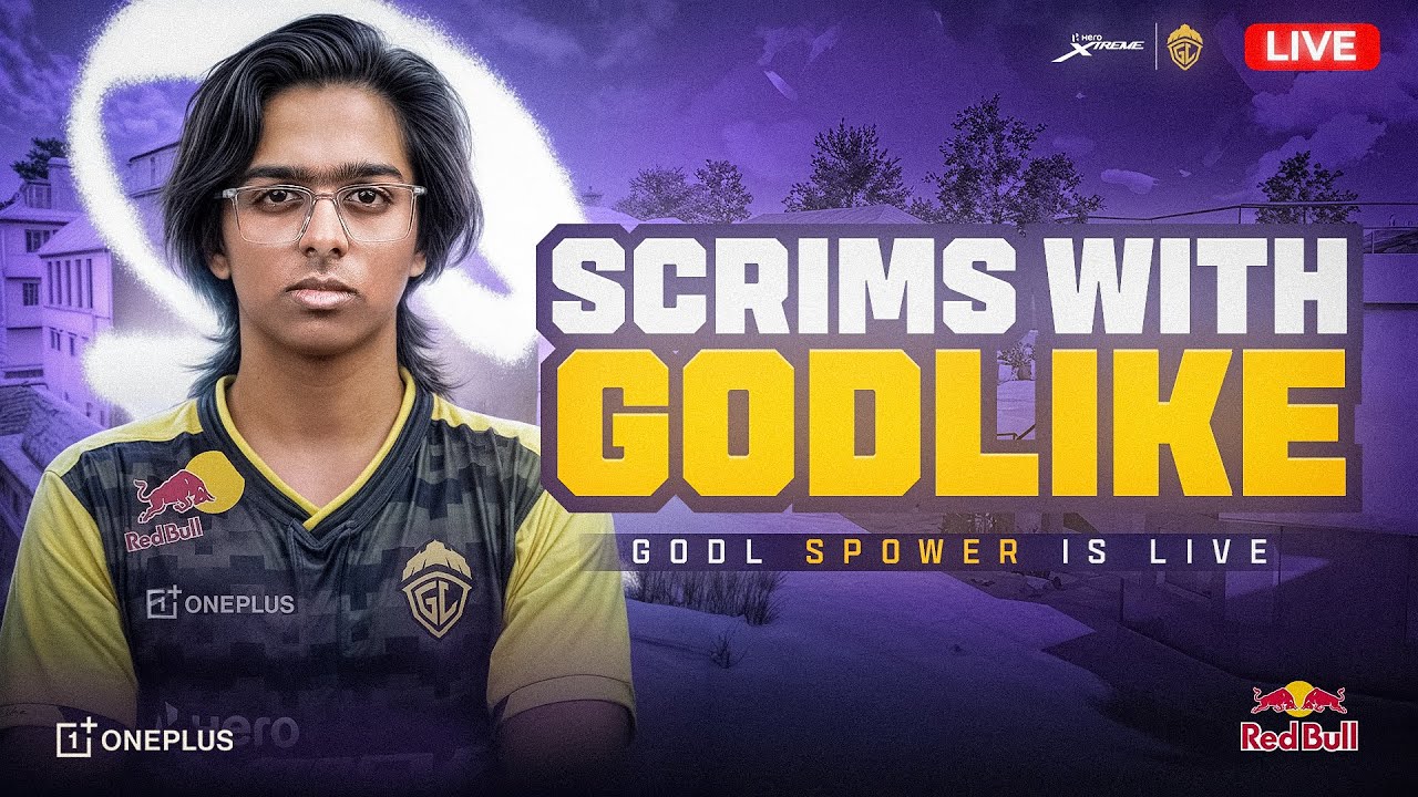 SCRIMS AND CLASSICS LIVE WITH TEAM GODLIKE  | BGMI | SPOWER