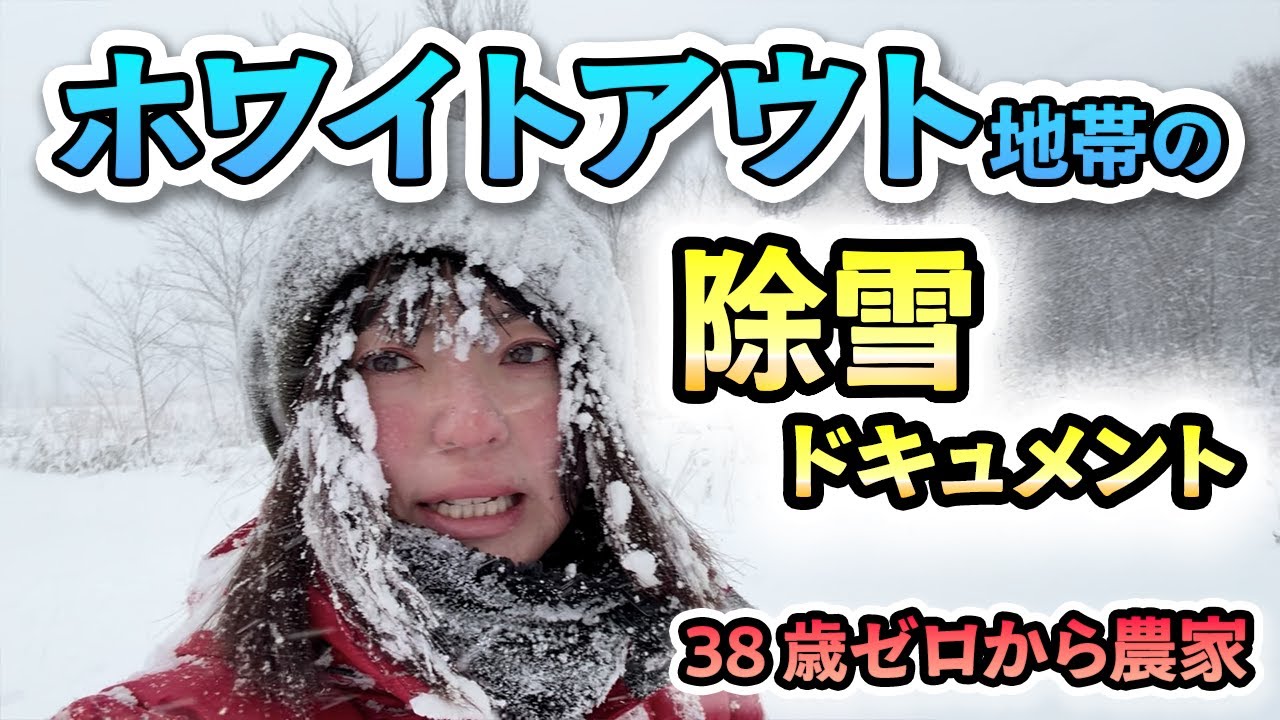 【猛吹雪】38歳ゼロから農家、北海道で除雪地獄と格闘する1日