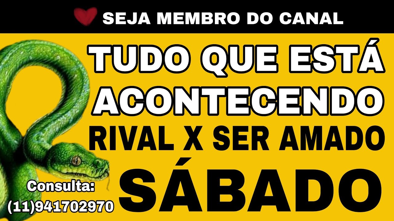 🚨 Sábado Rival Bruxa TUDO QUE ESTÁ ACONTECENDO RIVAL E SER AMADO OUTUBRO