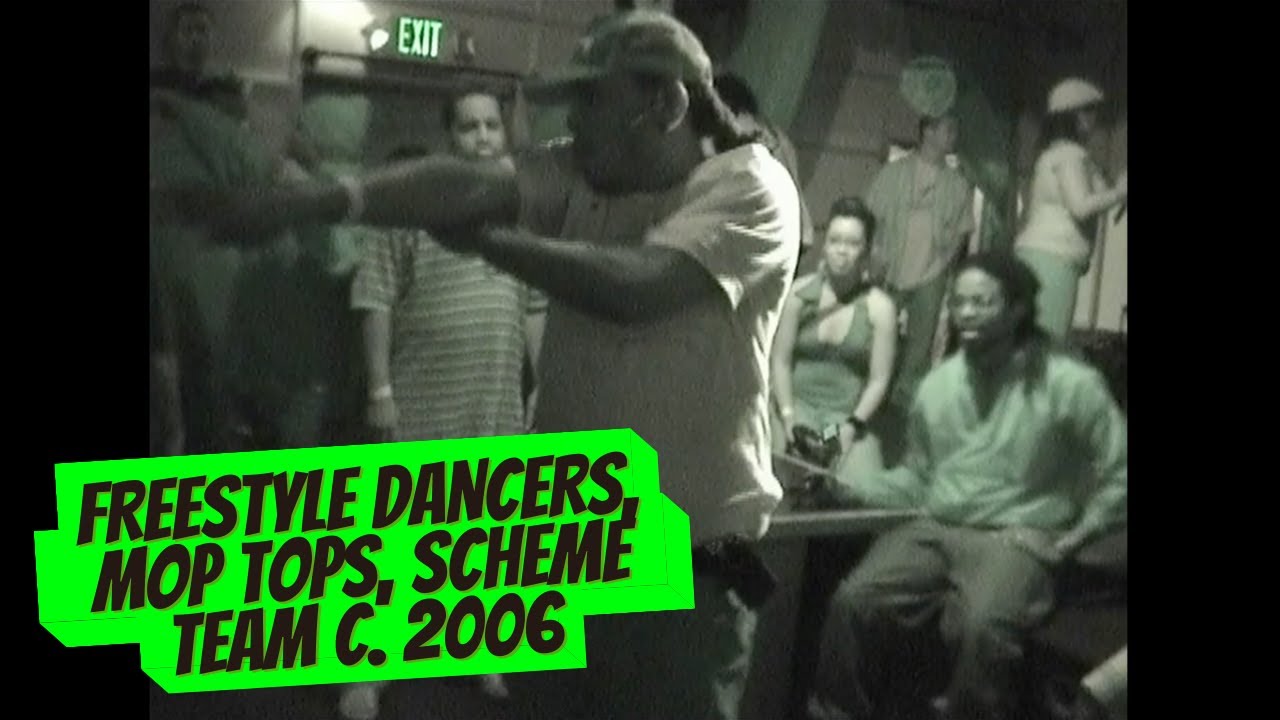 FREESTYLE DANCE CYPHER in LA w/ BUDDHA STRETCH of MOP TOPS c. 2006.  UNDERGROUND HIP-HOP DANCERS!