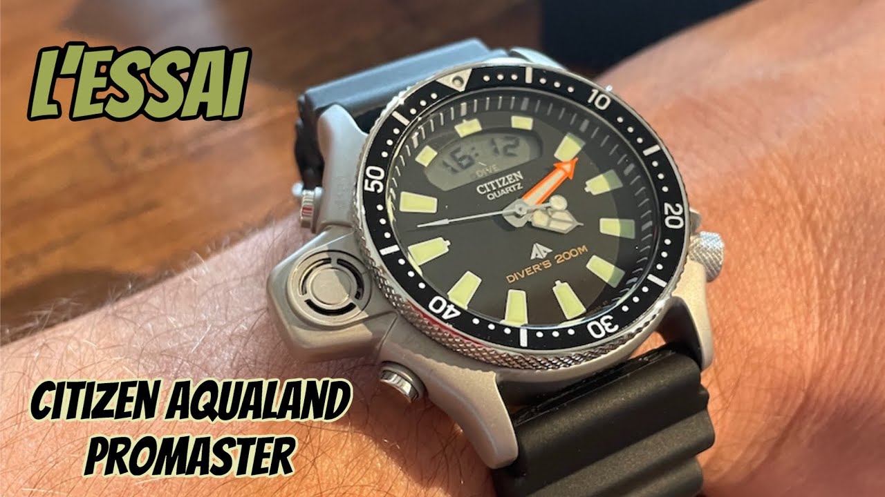 Citizen aqualand promaster jp2000 la montre culte du Grand Bleu