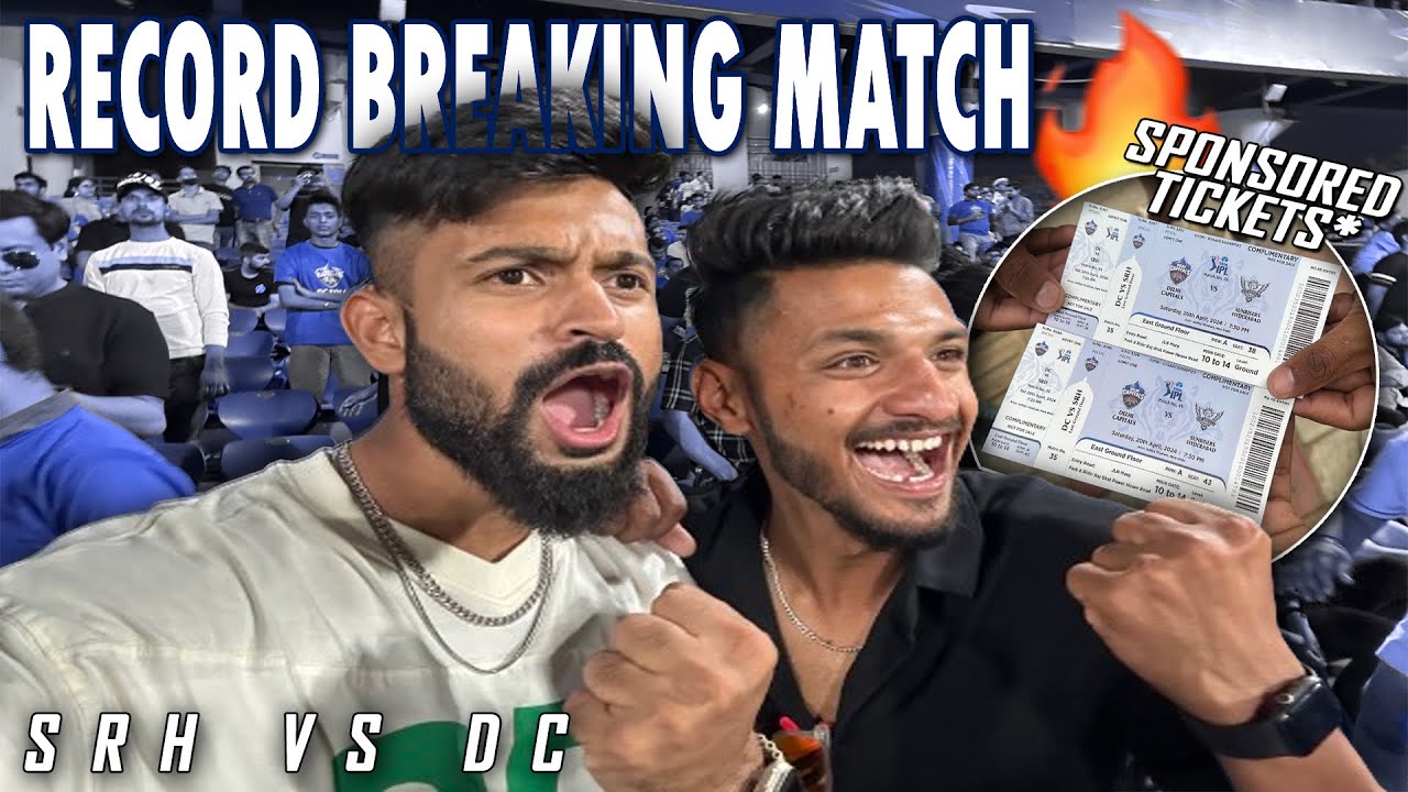 Watching The RECORD BREAKING Match with @Umang_Sethi😍||We got sponsored tickets🔥