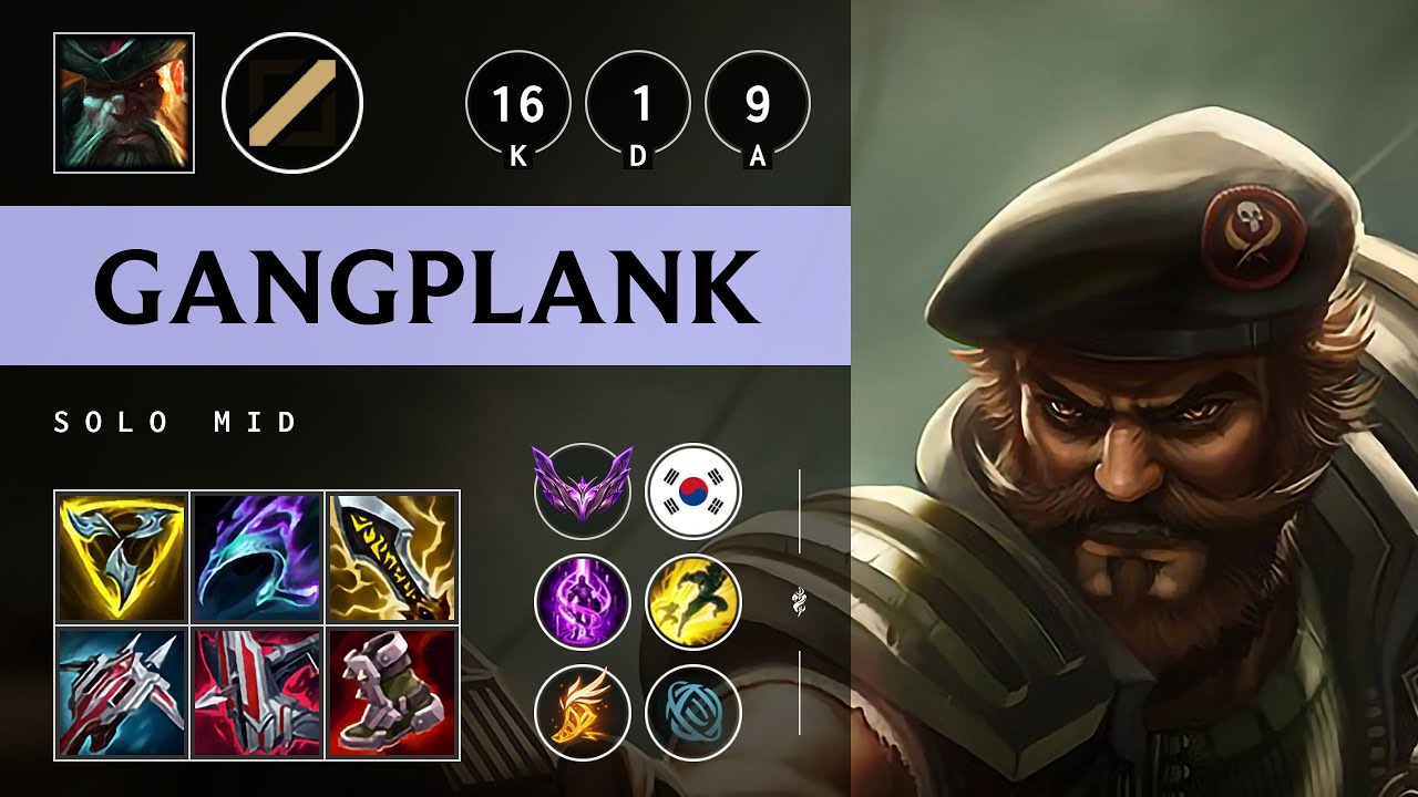 Gangplank Mid vs Malzahar: Quadra Kill, Legendary - KR Master Patch 14.15