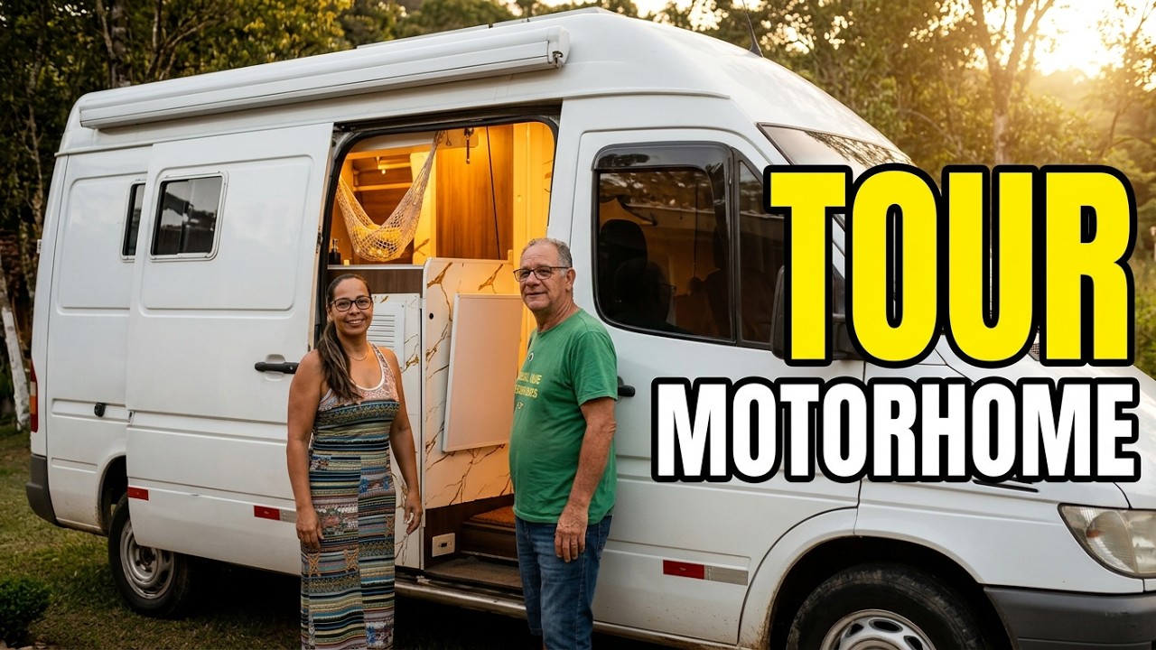Tour no Motorhome do Mile e da Binha
