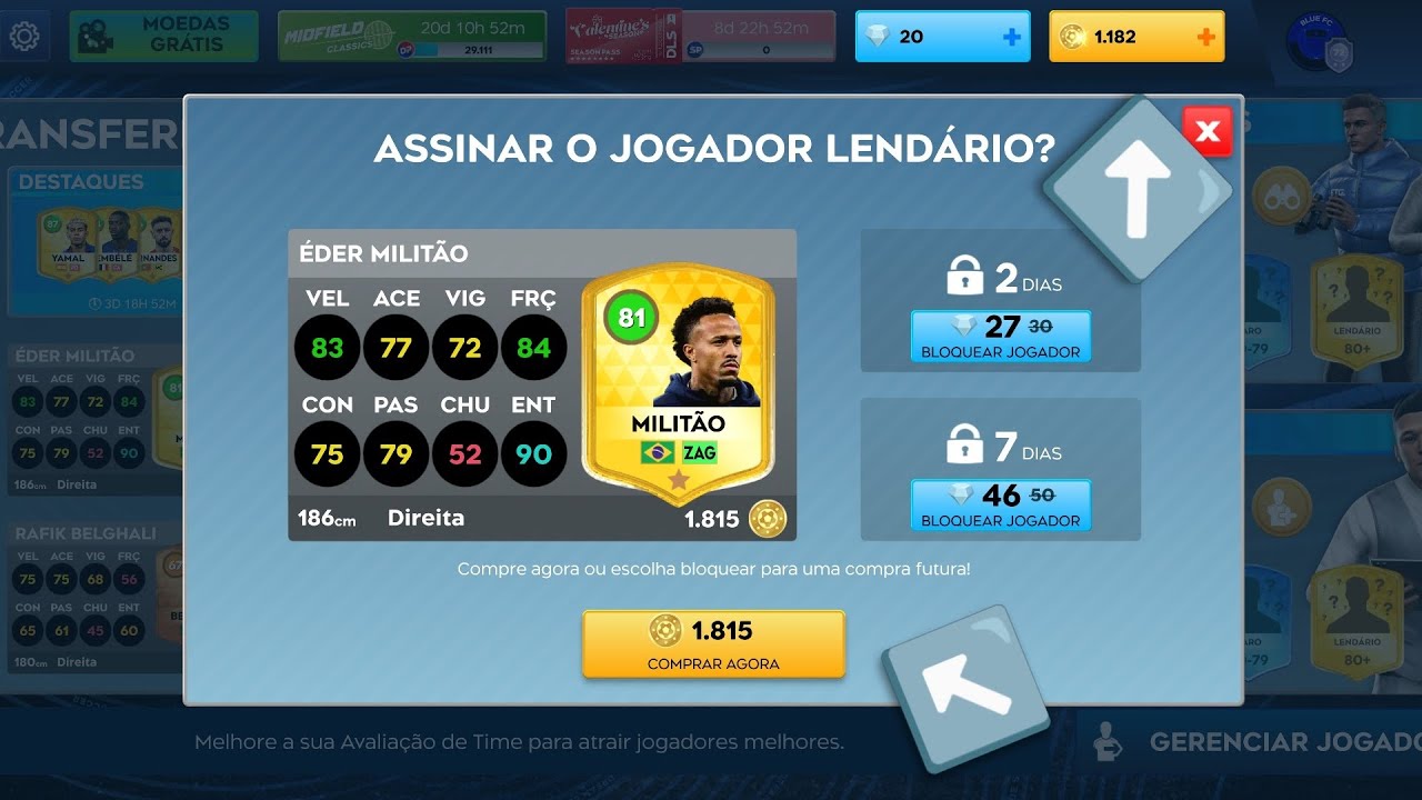 COMO CONSEGUIR COMPRAR UM JOGADOR NA JANELA DE TRANSFERÊNCIA SEM TER AS MOEDAS SUFICIENTES NO DLS 26