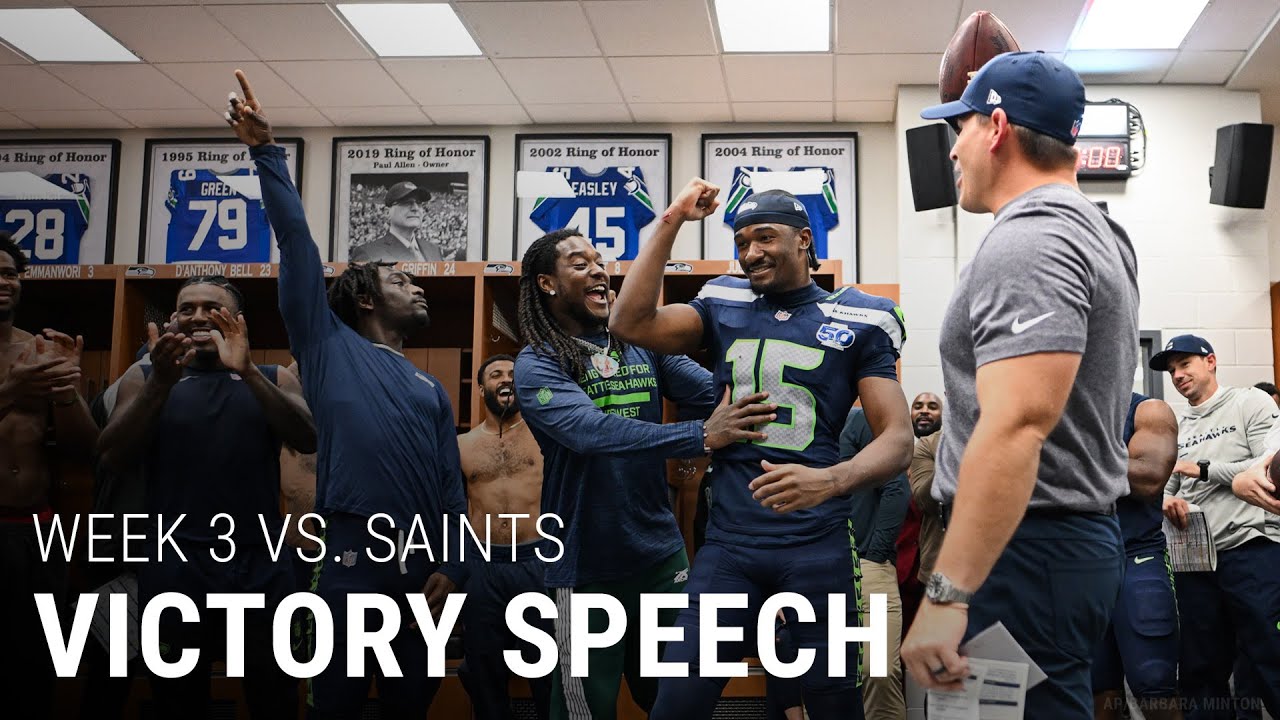 Head Coach Mike Macdonald's Postgame Victory Speech After The Week 3 Home Win Over The Saints