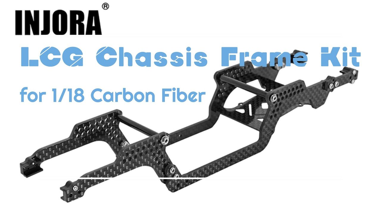 INJORA Universal LCG Chassis Frame Kit for 1/18 (Carbon Fiber)