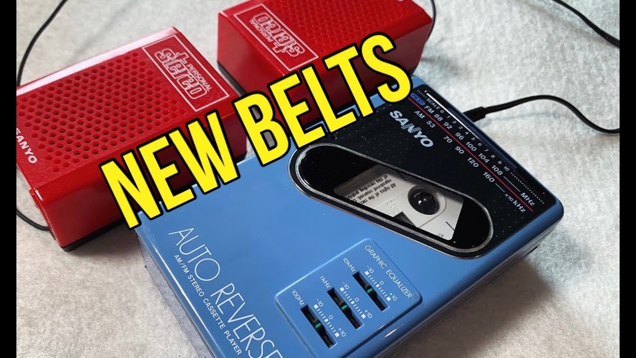 Sanyo MGR87 Personal Radio Cassette. How To Replace Belts. Auto-Reverse Walkman Repair