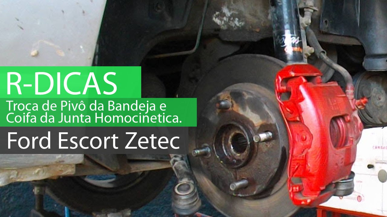 Escort Zetec Um Barulho que Engana a Causa do Problema, Troca do Pivô da Bandeja e Coifa.