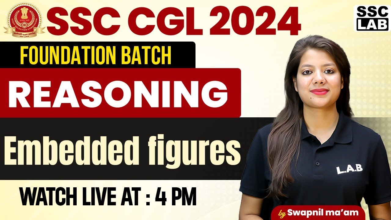 SSC CGL 2024 | Embedded figures | Previous Year Questions | SSC CGL Reasoning | Swapnil Mam